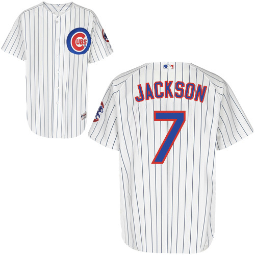 Brett Jackson #7 MLB Jersey-Chicago Cubs Men's Authentic Home White Cool Base Baseball Jersey